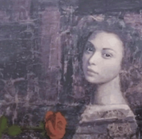 Woman with Rose
